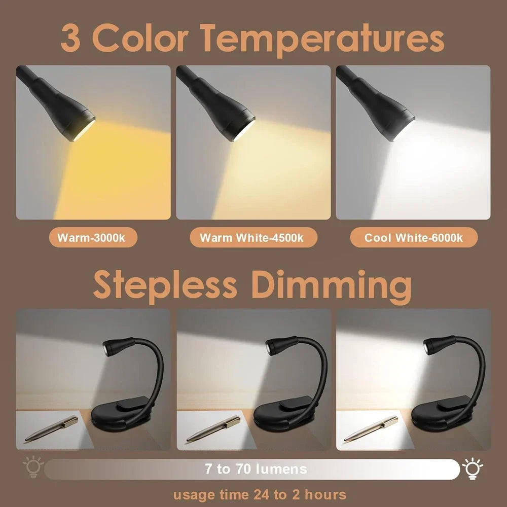 Quantix Clip-On Book Light (USB-C)