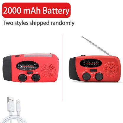 Wind-Up Emergency Quantix Radio – Solar & USB-C with LED Torch